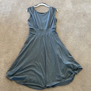 Womens Prana brand sleeveless A-line midi summer dress